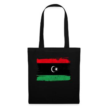 Libya Flag Flag Peace Vintage - Tote Bag - black - Front