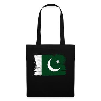 Pakistan Flag Flag Peace Vintage - Tote Bag - black - Front