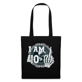 J’ai 40 ans plus 1 majeur crâne drôle 41 - Sac en tissu - noir - Devant
