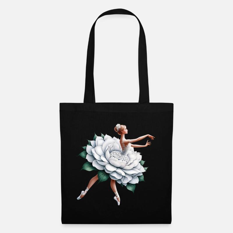 Danseuse de ballet avec tutu - Sac en tissu - noir
