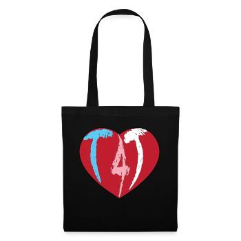 T4T Heart - Tote Bag - black - Front