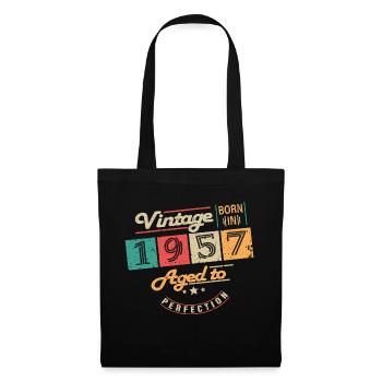 Original 1957 Vintage - 1957 Birthday Gift - Tote Bag - black - Front