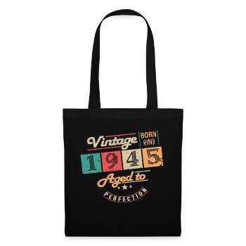Original 1945 Vintage - 1945 Birthday Gift - Tote Bag - black - Front
