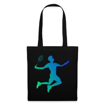Badminton Badminton Squash Homme Joueur de Badminton - Sac en tissu - noir - Devant