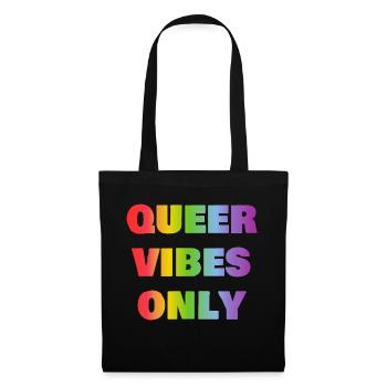 Queer vibes only - Tote Bag - black - Front