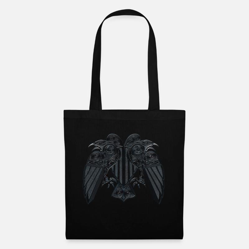 Hugin Munin - Sac en tissu - noir