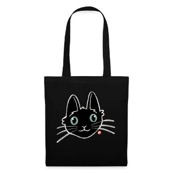 Pickle the black kitten - Tote Bag - black - Front