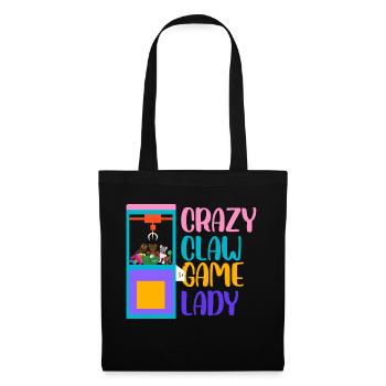 Crazy Crawl Game Lady Retro Crane Toy Grabber - Sac en tissu - noir - Devant