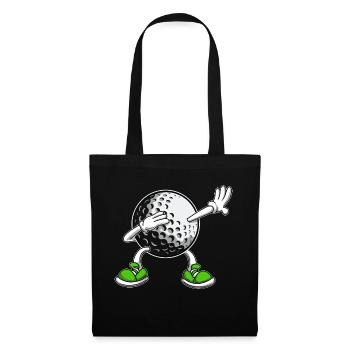 Dabbing Golf Ball - Funny Golf Lover Golfer - Tote Bag - black - Front