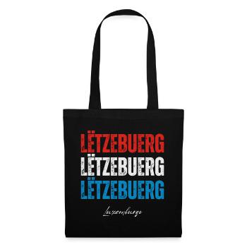 Flag of Luxembourg, Luxembourg pride - Tote Bag - black - Front