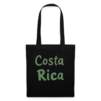 Costa Rica Geschenk Geschenkidee - Stoffbeutel - Schwarz - Vorne