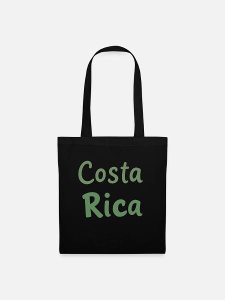 Costa Rica Geschenk Geschenkidee - Stoffbeutel - Schwarz