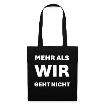 Plus que WE n’est pas possible - Sac en tissu - noir - Devant