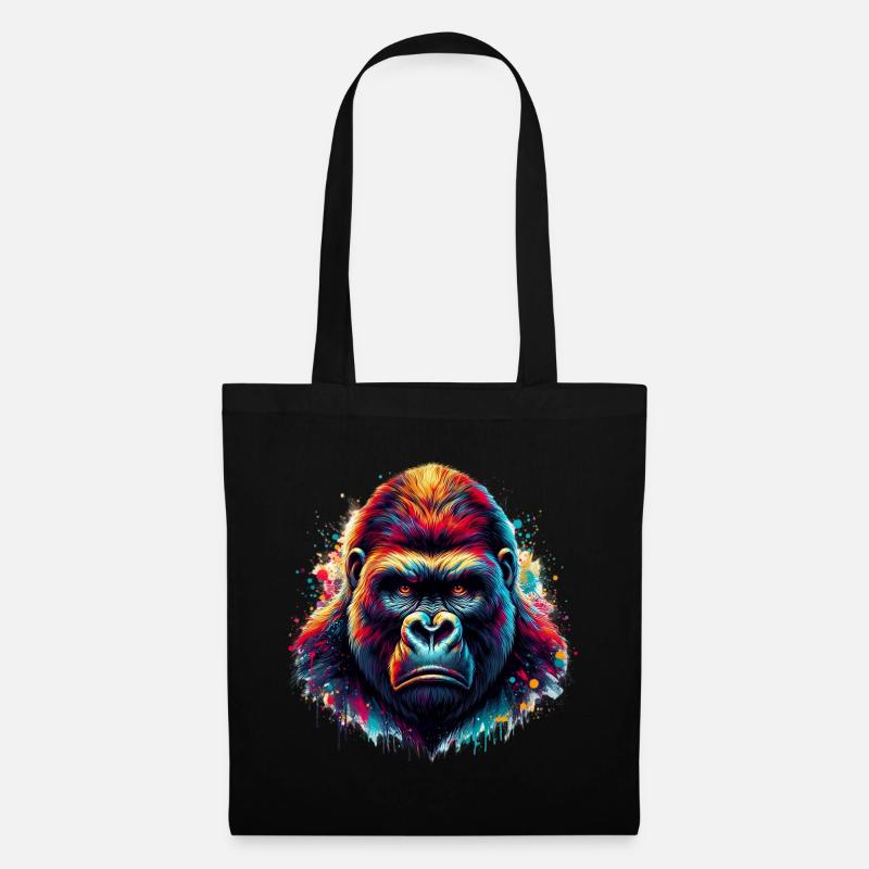 Gorilla - Stoffbeutel - Schwarz