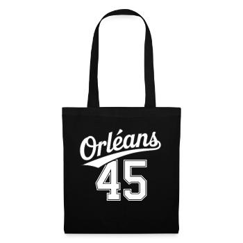 Orléans 45 - Sac en tissu - noir - Devant