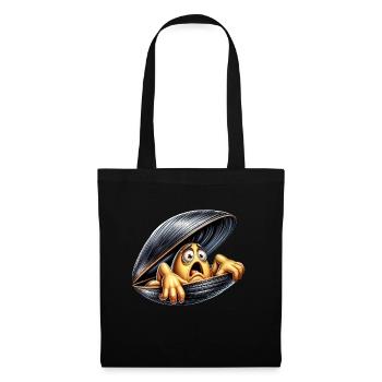 moule apeurée - Sac en tissu - noir - Devant