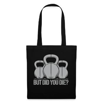 Motivation with humor for the gym - Tote Bag - black - Front