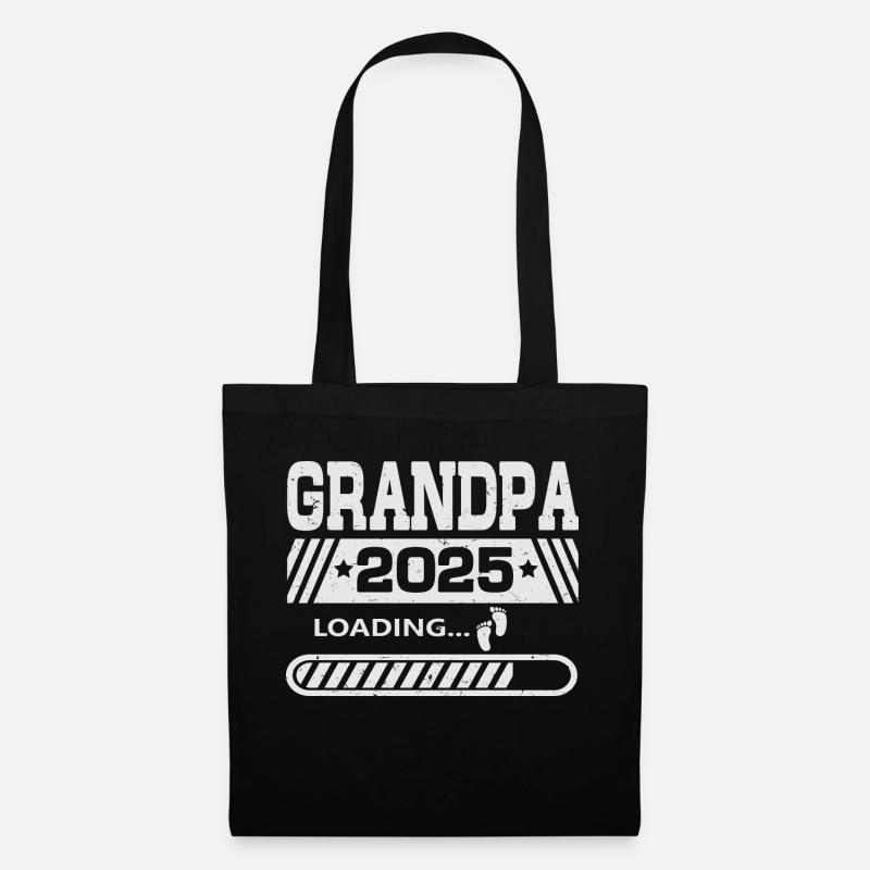 Grandpa 2025 loading - Tote Bag - black