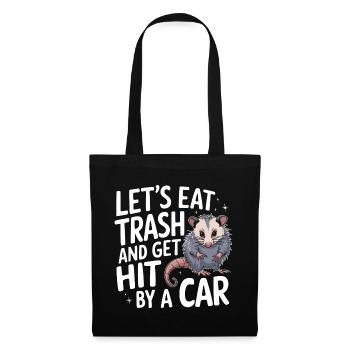 Opossum Possum Animal - Tote Bag - black - Front