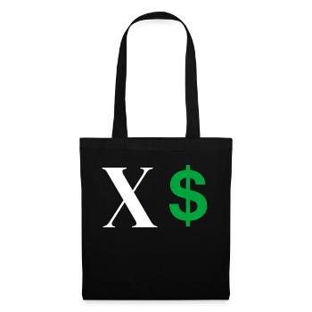 Letter x dollar - Tote Bag - black - Front