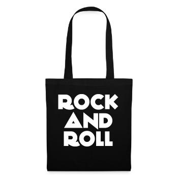 Mutiges Rock'n'Roll-Logo-Design - Stoffbeutel - Schwarz - Vorne