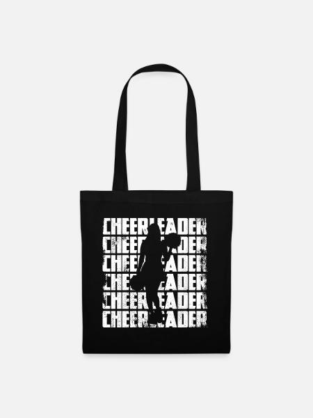 Cheerleaderin - Stoffbeutel - Schwarz