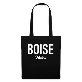 Boise - Idaho - États-Unis - États-Unis d’Amérique - Sac en tissu - noir - Devant