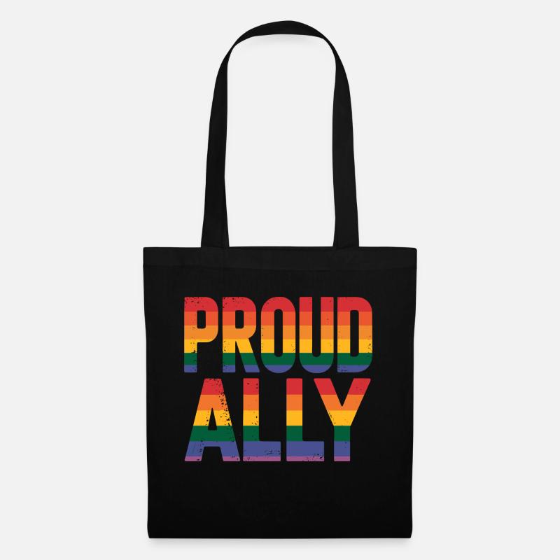 Proud Ally: Stolzer Verbündeter - Stoffbeutel - Schwarz