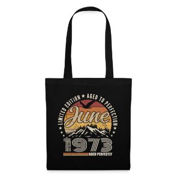 June 1973 52nd Anniversary Gift June 1973 Retro - Tote Bag - black - Front