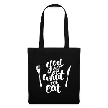 Vegan You Are What You Eat - Tote Bag - black - Front