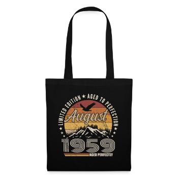 August 1959 Retro Anniversary August 1959 August 1959 - Tote Bag - black - Front