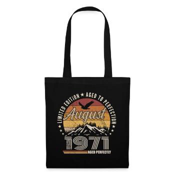 August 1971 Retro Anniversary August 1971 August 1971 - Tote Bag - black - Front