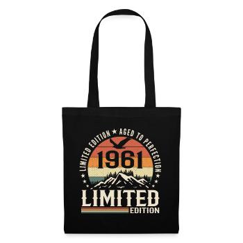 Cadeau Anniversaire 1961 - Vintage 1961 Rétro 1961 - Sac en tissu - noir - Devant
