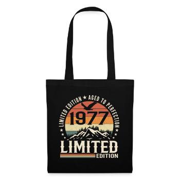 Cadeau Anniversaire 1977 - Vintage 1977 Rétro 1977 - Sac en tissu - noir - Devant