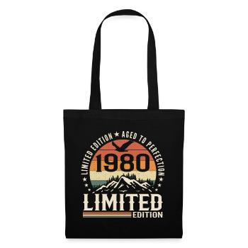 Cadeau Anniversaire 1980 - Vintage 1980 Rétro 1980 - Sac en tissu - noir - Devant