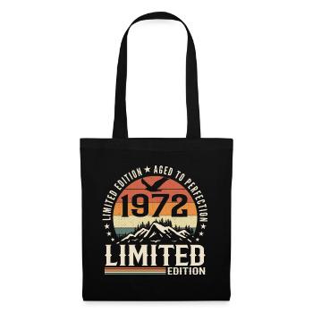 Cadeau Anniversaire 1972 - Vintage 1972 Rétro 1972 - Sac en tissu - noir - Devant