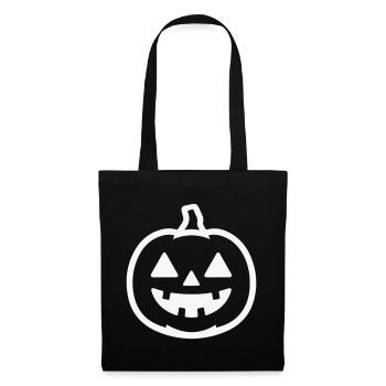 Directional Halloween Pumpkin Design - Tote Bag - black - Front