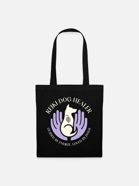 Energie Choku Symbol Reiki Hund - Stoffbeutel - Schwarz