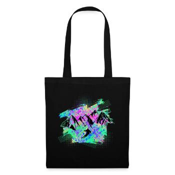 Ski - Sac en tissu - noir - Devant