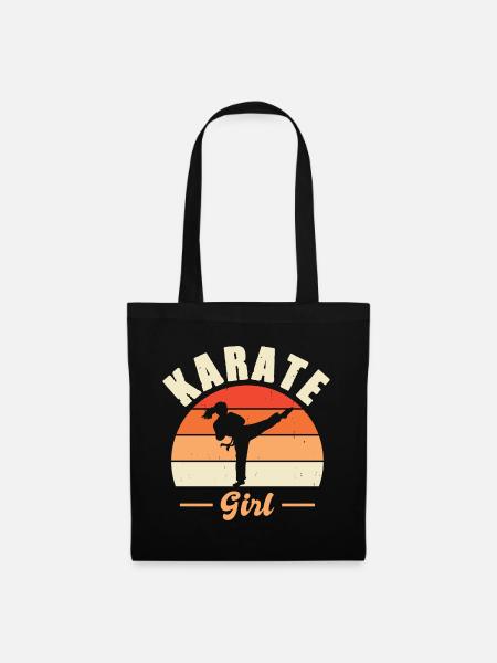 Karate Training Geschenke Karatetraining - Stoffbeutel - Schwarz