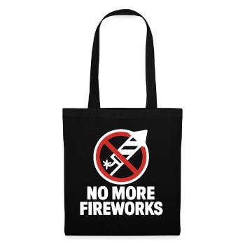 Plus de feux d’artifice – Édition du réveillon du Nouvel An - Sac en tissu - noir - Devant