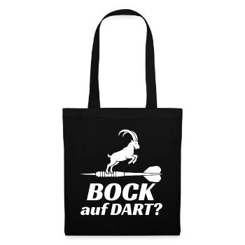 Des fléchettes sophistiquées ? – Design sportif minimaliste - Sac en tissu - noir - Devant