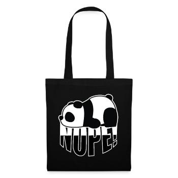 Panda Non - Sac en tissu - noir - Devant