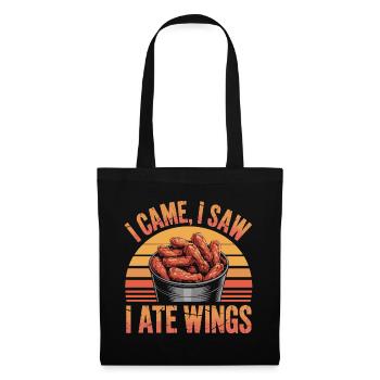 Chicken Wings Game Day Food Humor - Tote Bag - black - Front