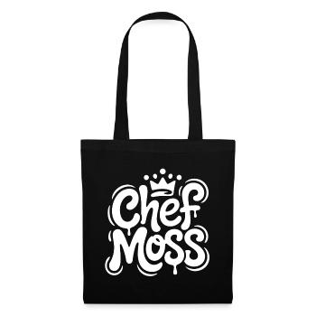 Chef Moss Graffiti-Logo - Stoffbeutel - Schwarz - Vorne