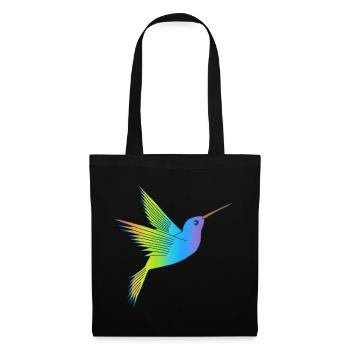 Regenbogenvogel - Stoffbeutel - Schwarz - Vorne