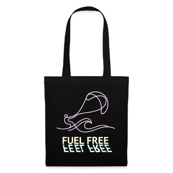 Sans carburant de cerf-volant, t-shirt, sweat à capuche, casquette, tasse - Sac en tissu - noir - Devant