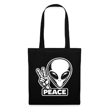 Paix extraterrestre Paix sur Terre - Sac en tissu - noir - Devant