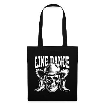 Line Dance Skull Western - Tote Bag - black - Front