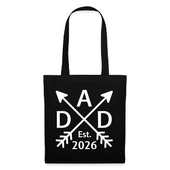 Dad 2026 Gift Expectant Dad Est 2026 - Tote Bag - black - Front